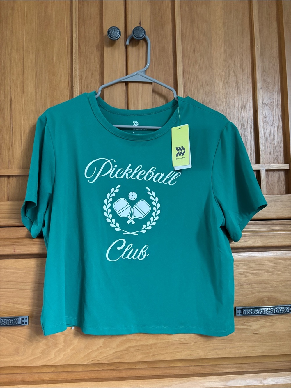 Target Women's Green Pickleball Club Short Sleeve Tee